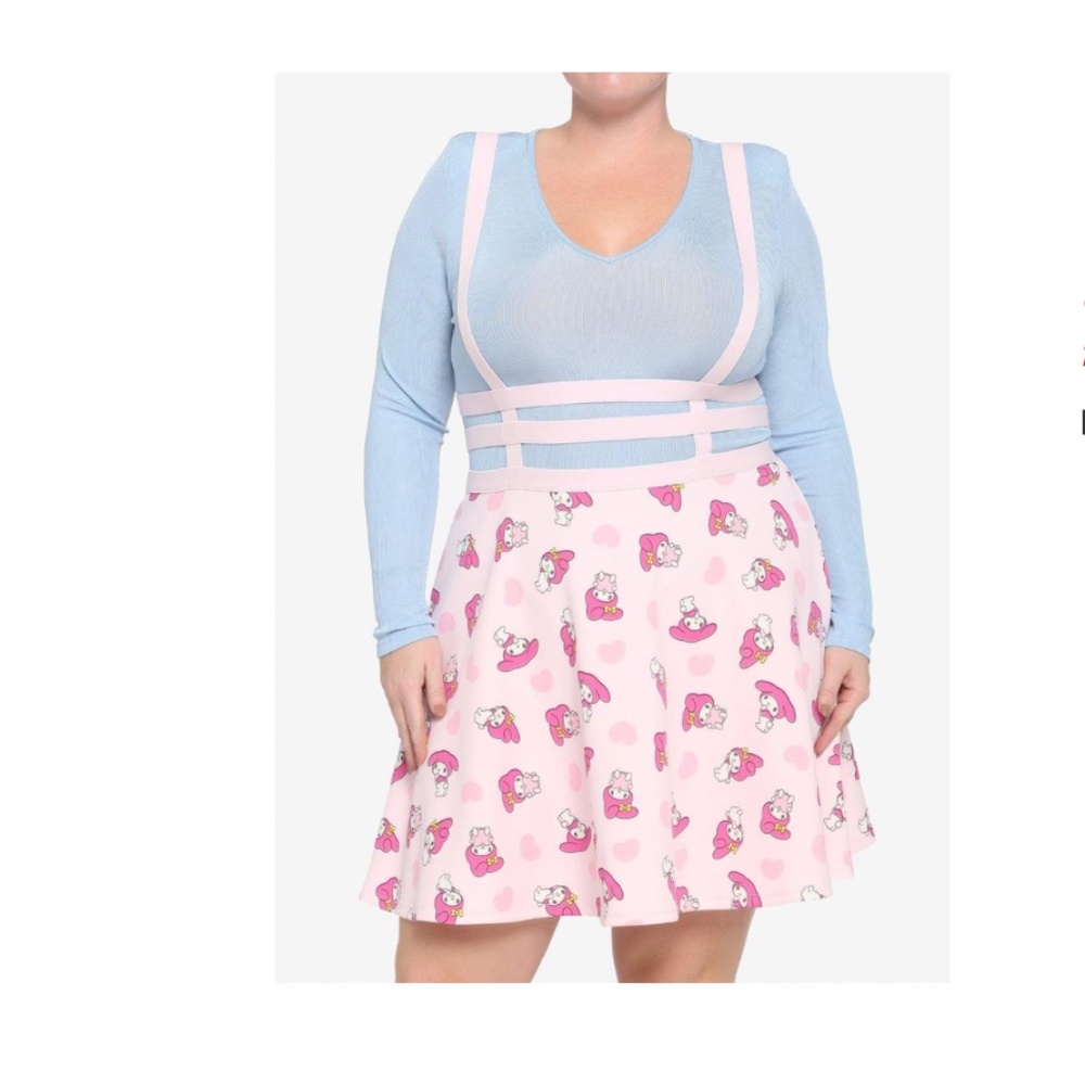 My Melody Strappy Suspender Skirt